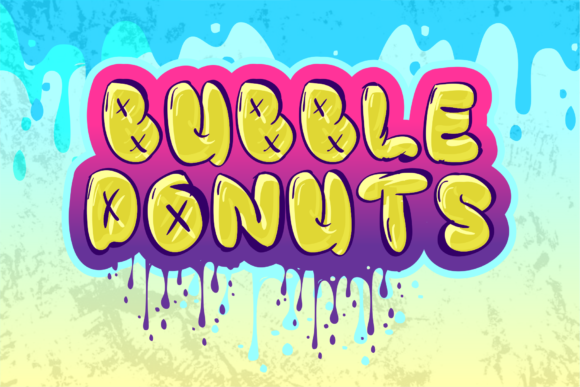 Bubble Donuts: The Graffiti Font for Bold Creative Projects