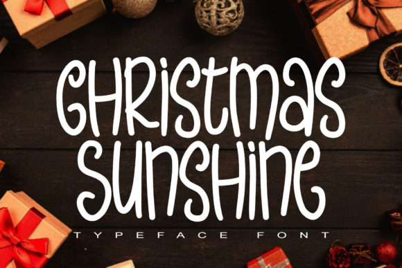 Christmas Sunshine: Whimsical Typography for Festive Branding