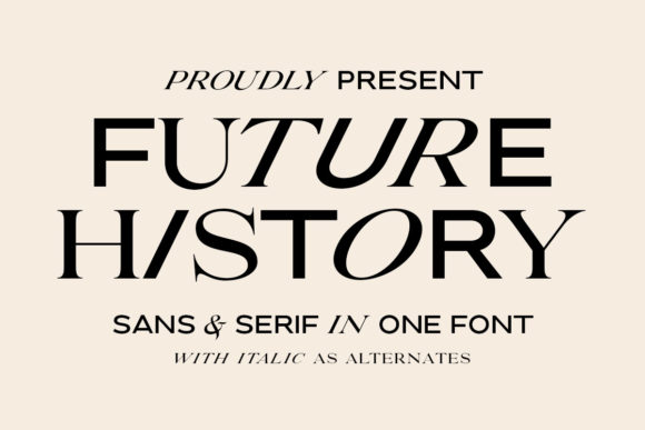 Future History: Redefining Visual Narratives with Assertive Typography