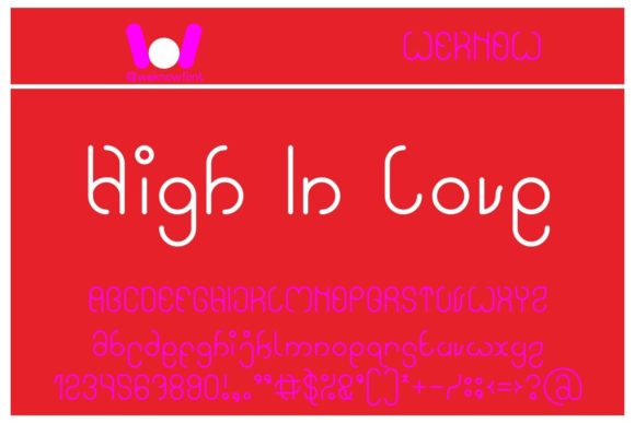 High in Love: A Whimsical Display Font for Standout Creative Projects