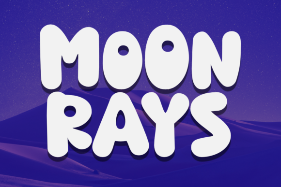Moon Rays: The Bold Typography Choice for Playful Branding