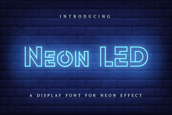 Neon Led: The Retro Font for Bold Visual Impact