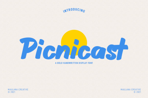 Picnicast: The Joyful Display Font for Creative Projects
