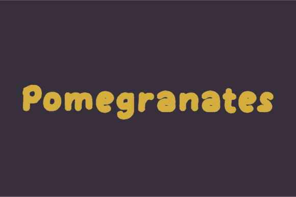 Pomegranates: Strategic Typography for Distinctive Brand Identity