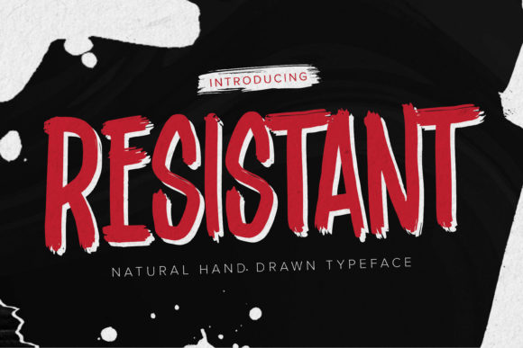 Resistant: The Brushed Display Font for Bold, Authentic Design