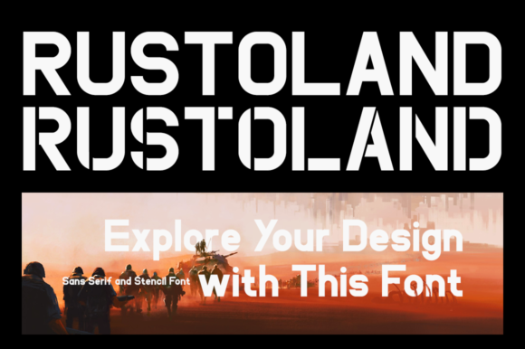 Rustoland: A Bold Display Font for Modern Branding