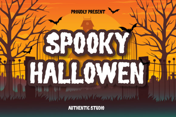 Spooky Hallowen: The Bouncy Display Font That Brings Halloween Designs to Life