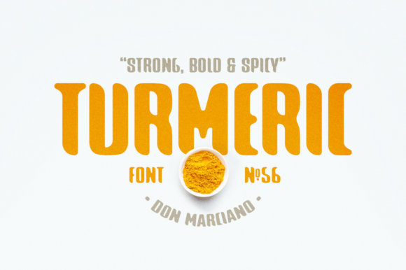 Turmeric Spicy: A Bold Typographic Choice for High-Impact Design