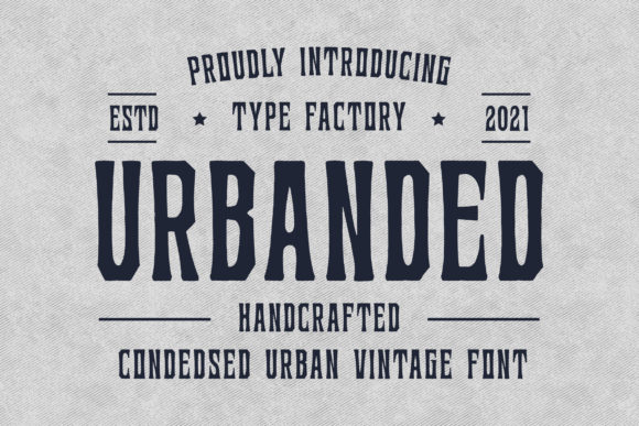 Urbanded: The Bold, Classic Display Font for Distinctive Design